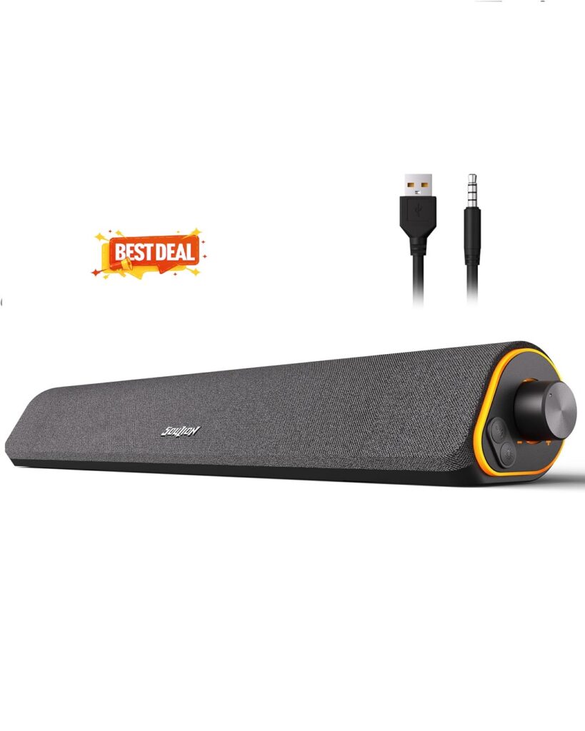 R50 PC Speakers, Bluetooth Computer Speakers USB Powered