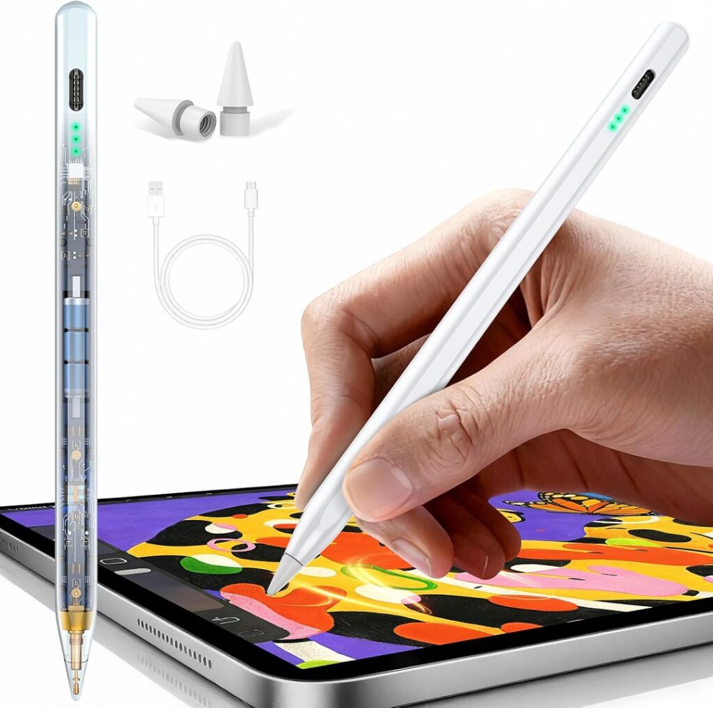 Stylus Pen for Apple iPad 2018-2025, Fast Charging Pencil