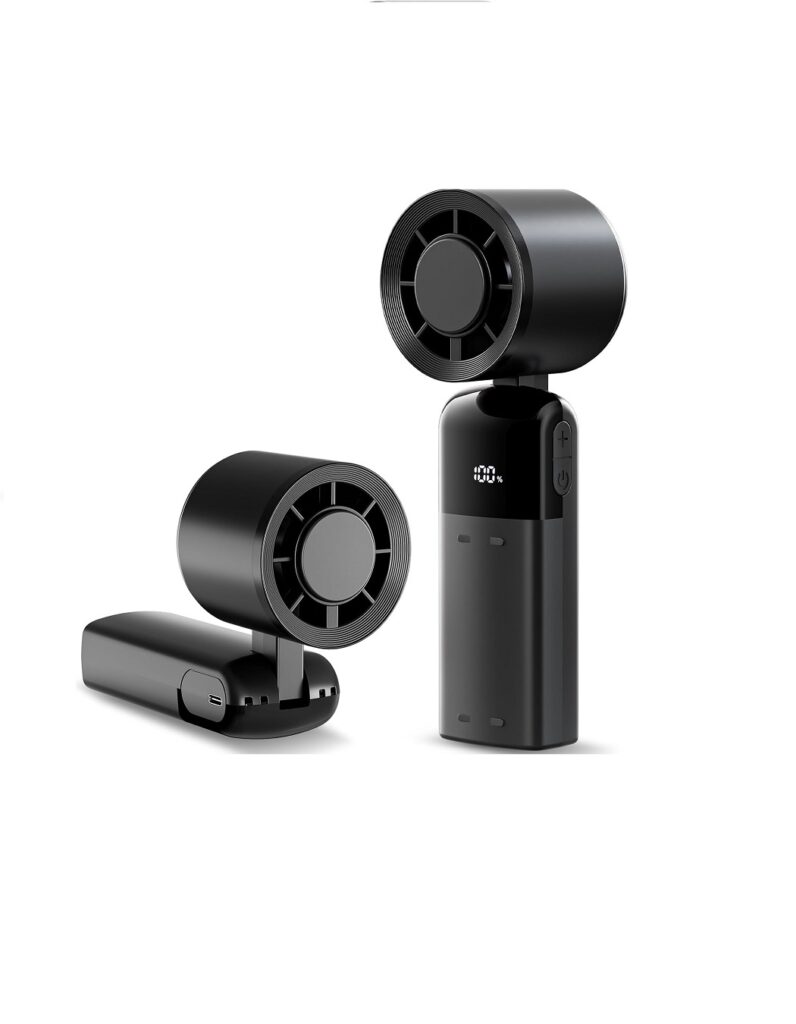 Handheld Fan Portable, Turbo Fans 1-100 Stepless Rechargeable