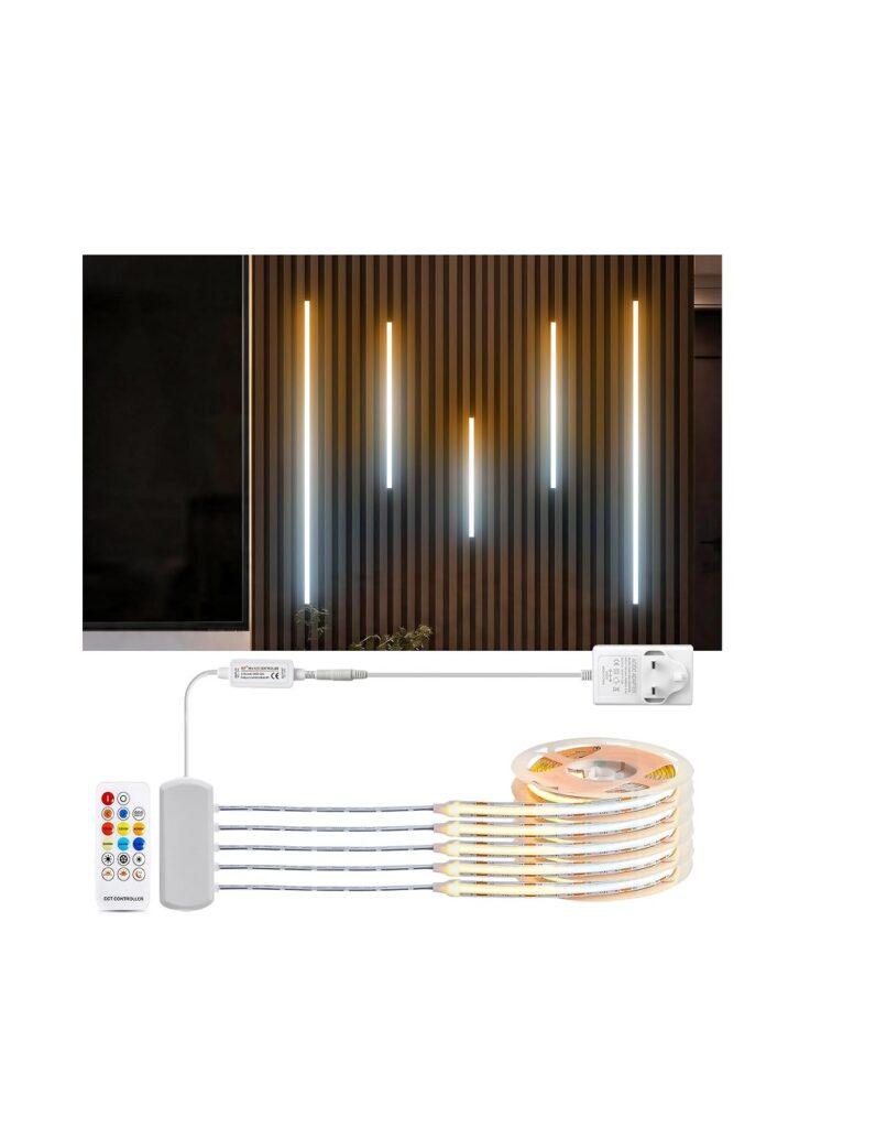 CCT COB LED Strip with Remote Contronl Kit