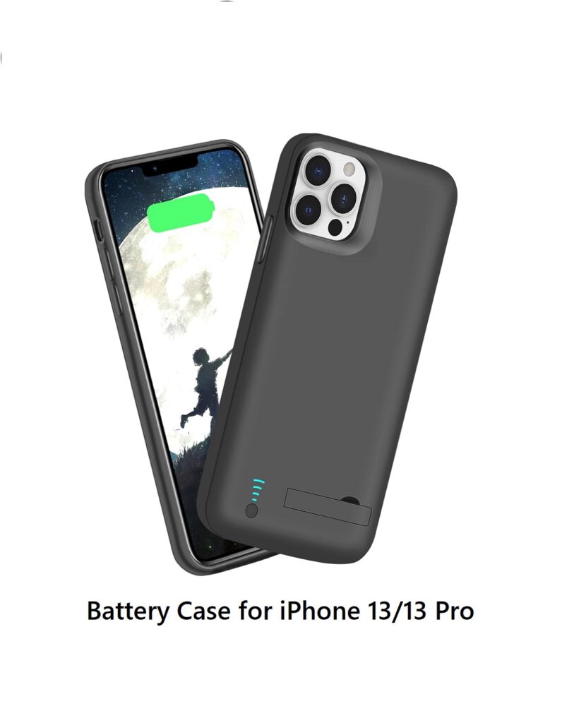 Battery Case for iPhone 13/13 Pro, 5000mAh Rechargeable
