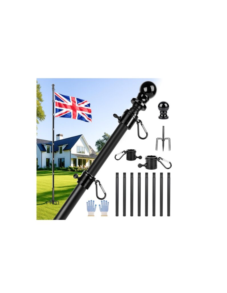 12 FT Flag Pole for Garden