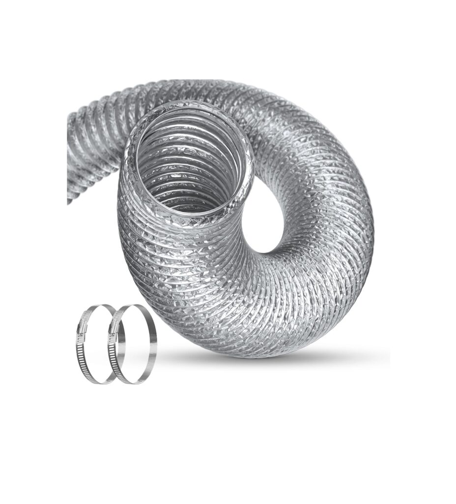 100mm Aluminium Foil Flexible Ducting 4 Inch Vent Hose