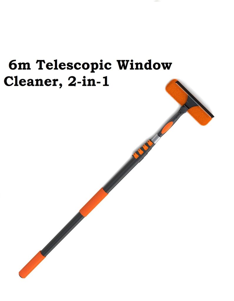 6m Telescopic Window Cleaner 2-in-1