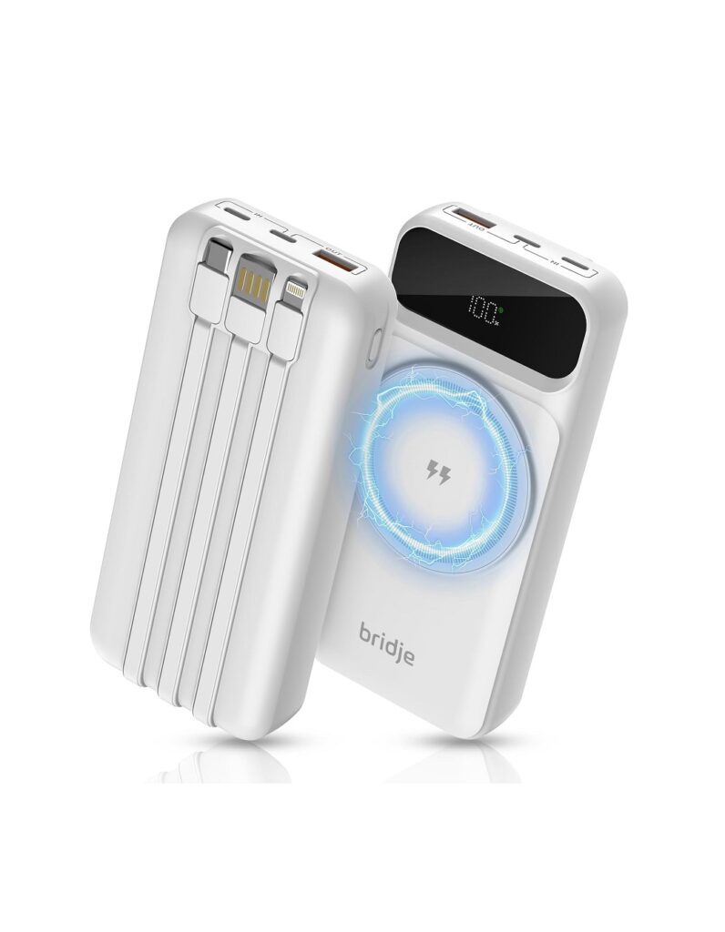 Magnetic Power Bank 20000mAh Wireless & Wired 