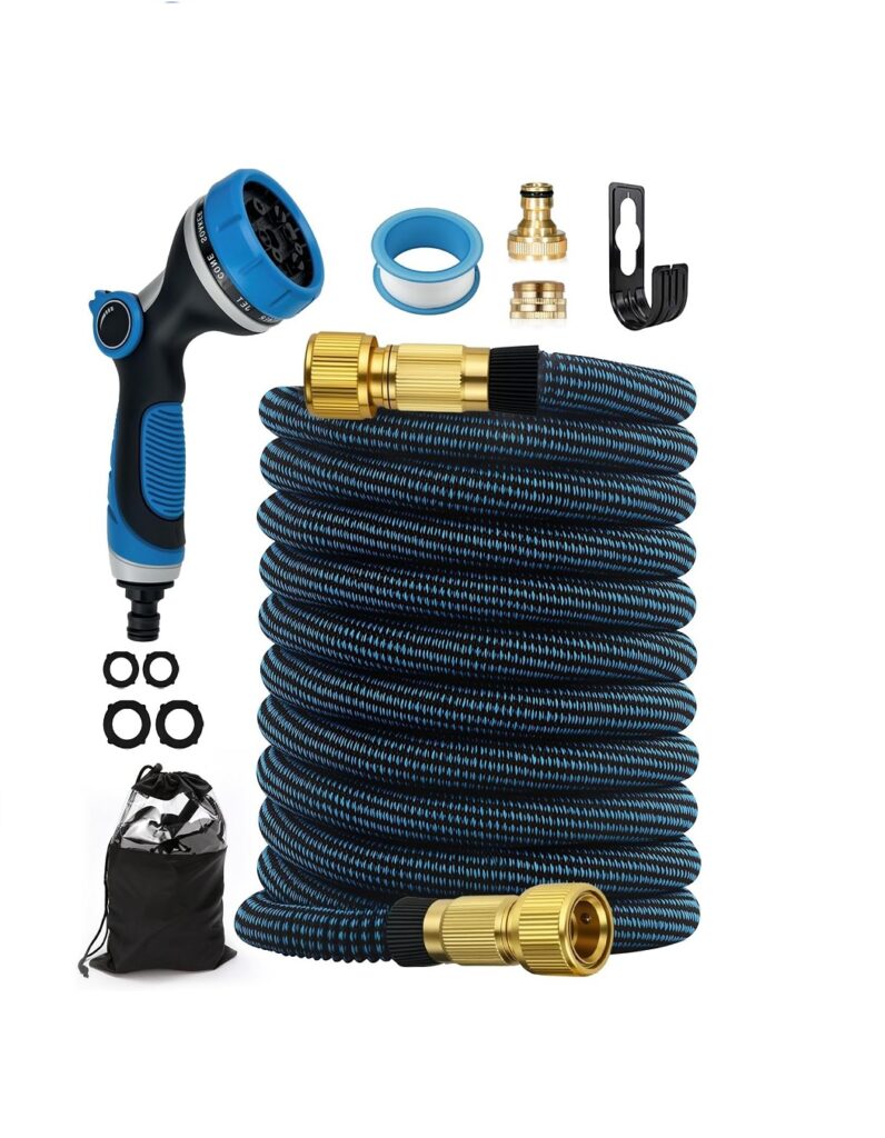 100FT Expandable Garden Hose Pipe with 10 Function Nozzle 