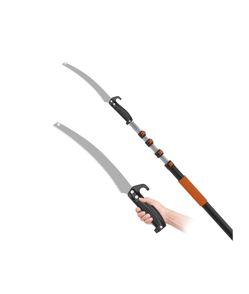 Telescopic Pole Saw, Long Reach Pruning Saw with Professional Blade