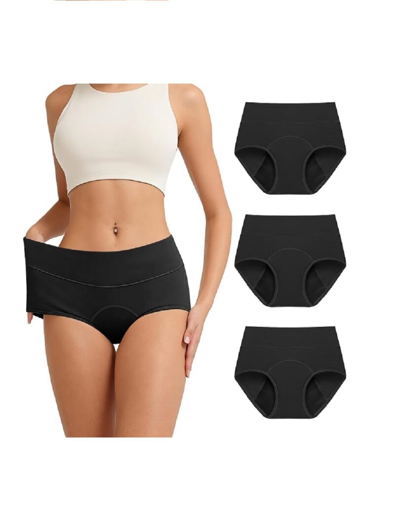 Period Pants for Women, Leakproof Period Underwear Pack of 3