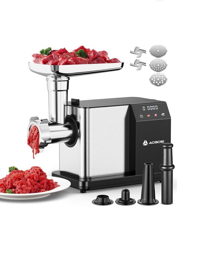 Electric Meat Grinder with LCD Display