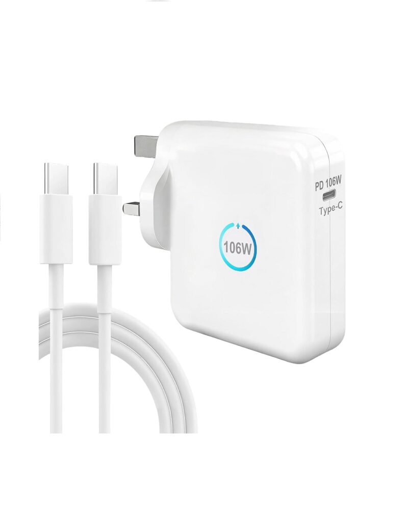  106W USB C Super Fast Charger, White, Model PD-106W