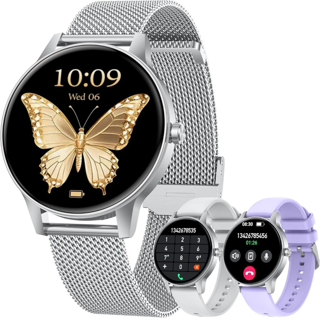 Smart Watch Fitness Tracker Women: 1.27” HD
